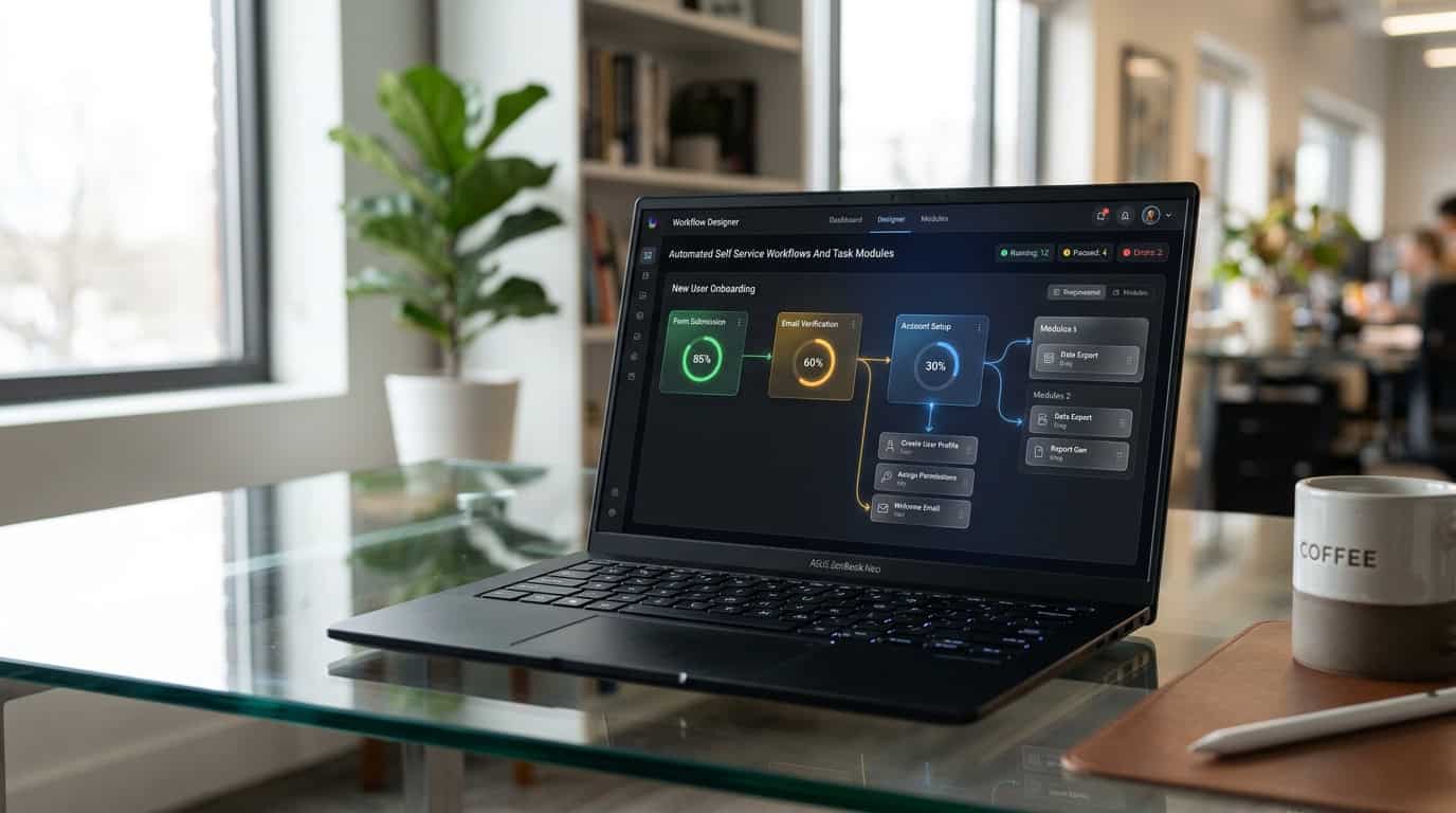 Essential Custom Web Portal Features For High Performance Businesses Automated Self Service Workflows And Task Modules